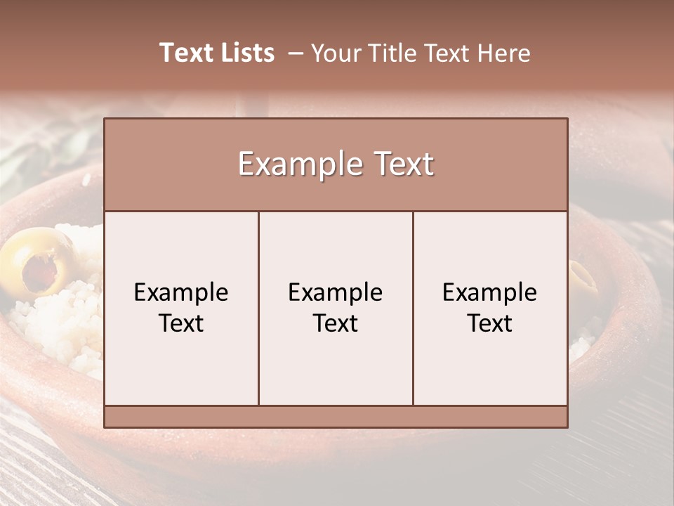 Oriental Lamb Dishware PowerPoint Template