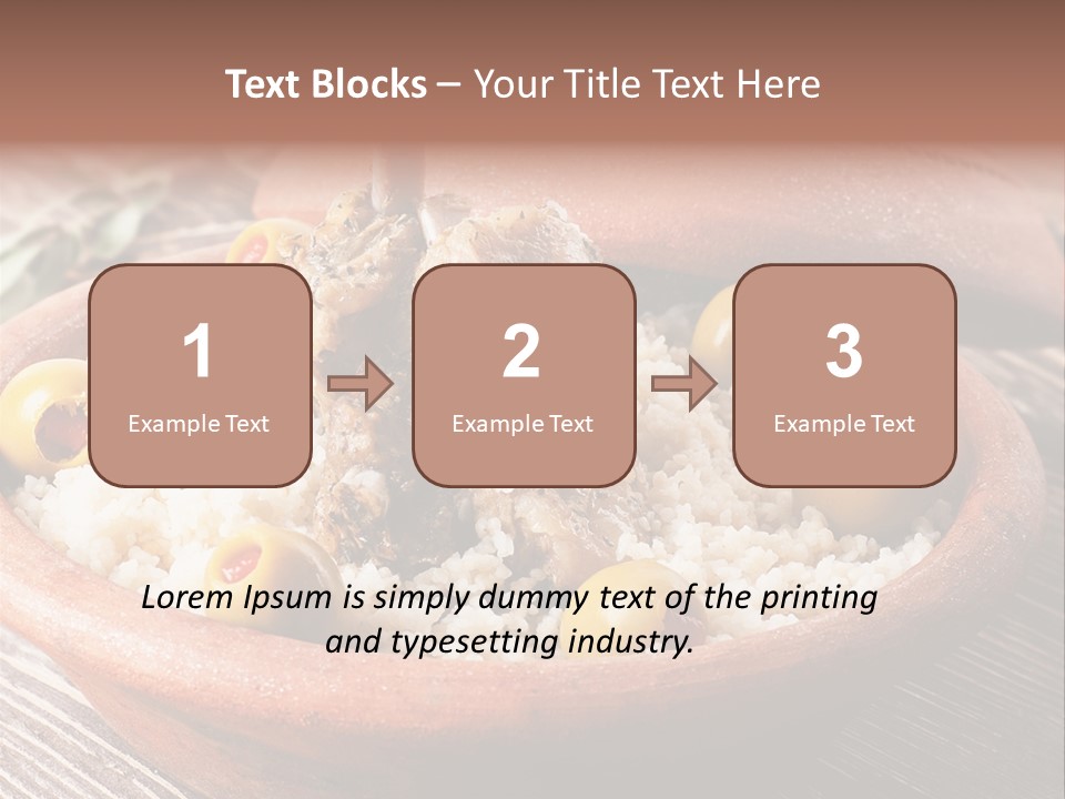 Oriental Lamb Dishware PowerPoint Template