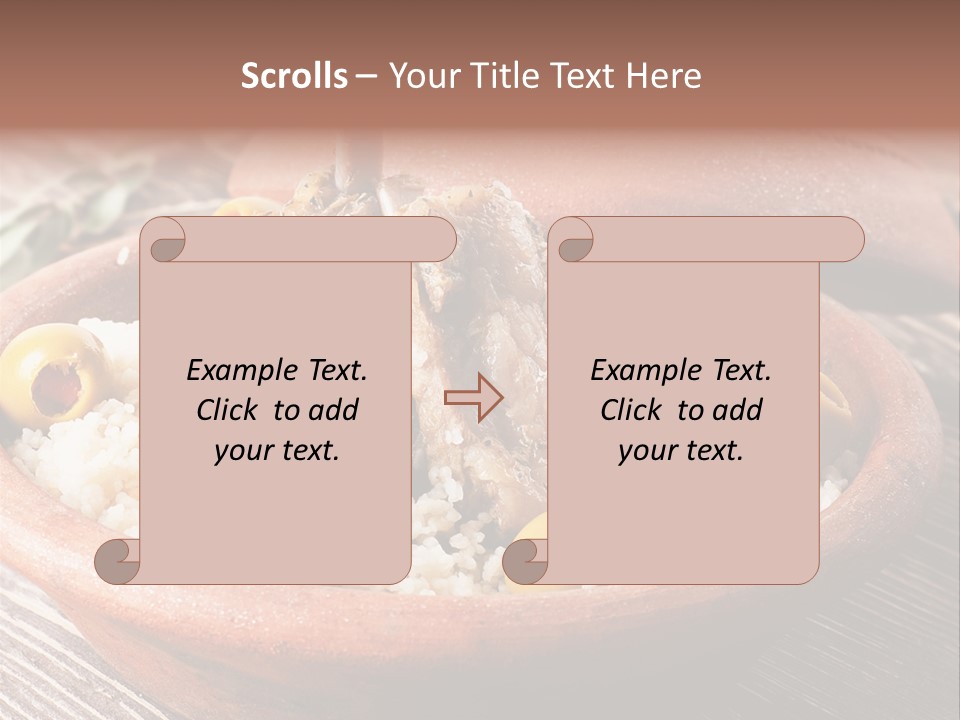 Oriental Lamb Dishware PowerPoint Template
