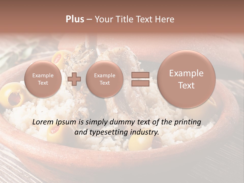Oriental Lamb Dishware PowerPoint Template
