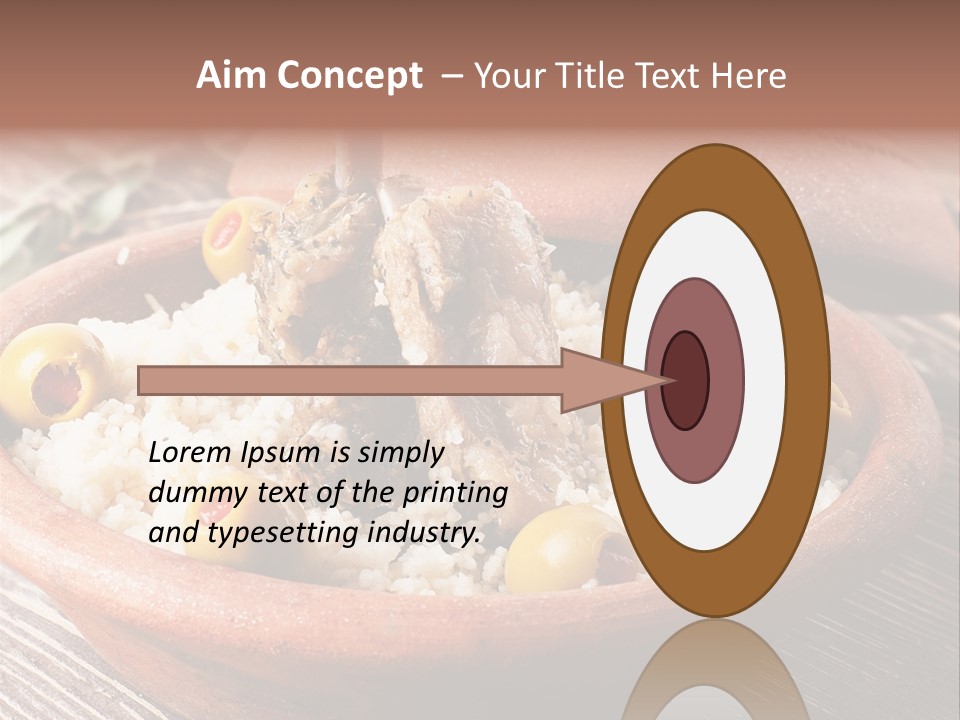Oriental Lamb Dishware PowerPoint Template