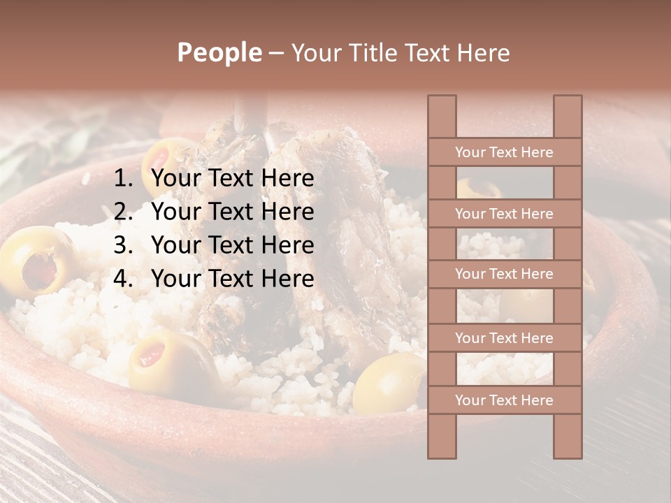 Oriental Lamb Dishware PowerPoint Template