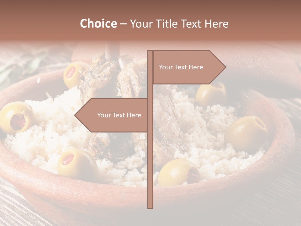 Oriental Lamb Dishware PowerPoint Template