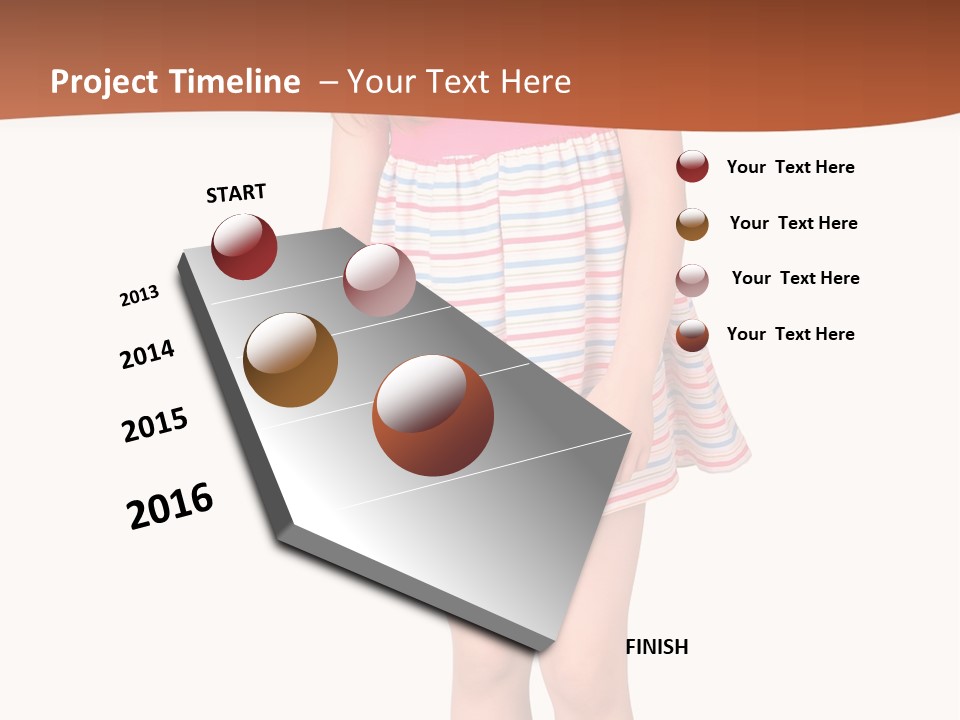 Portrait Red One PowerPoint Template