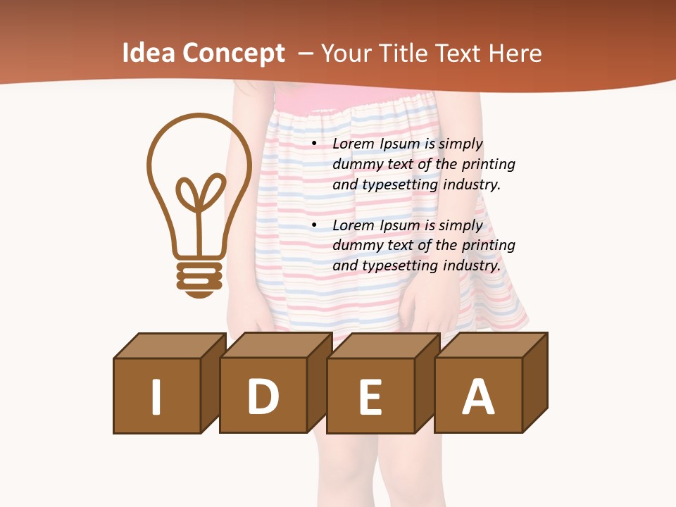 Portrait Red One PowerPoint Template