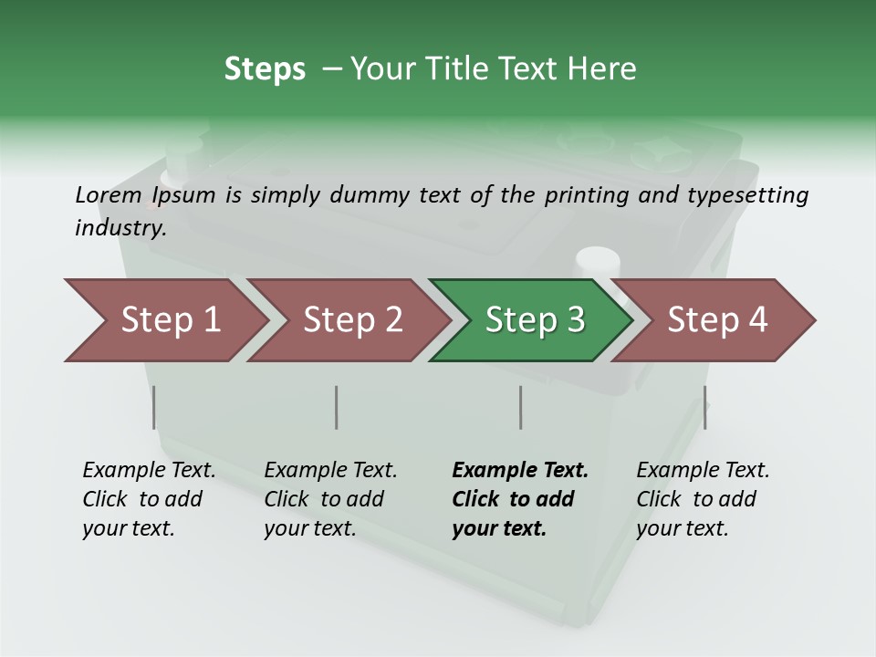 Isolated Electricity Only PowerPoint Template