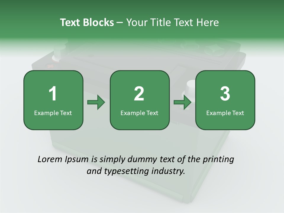 Isolated Electricity Only PowerPoint Template