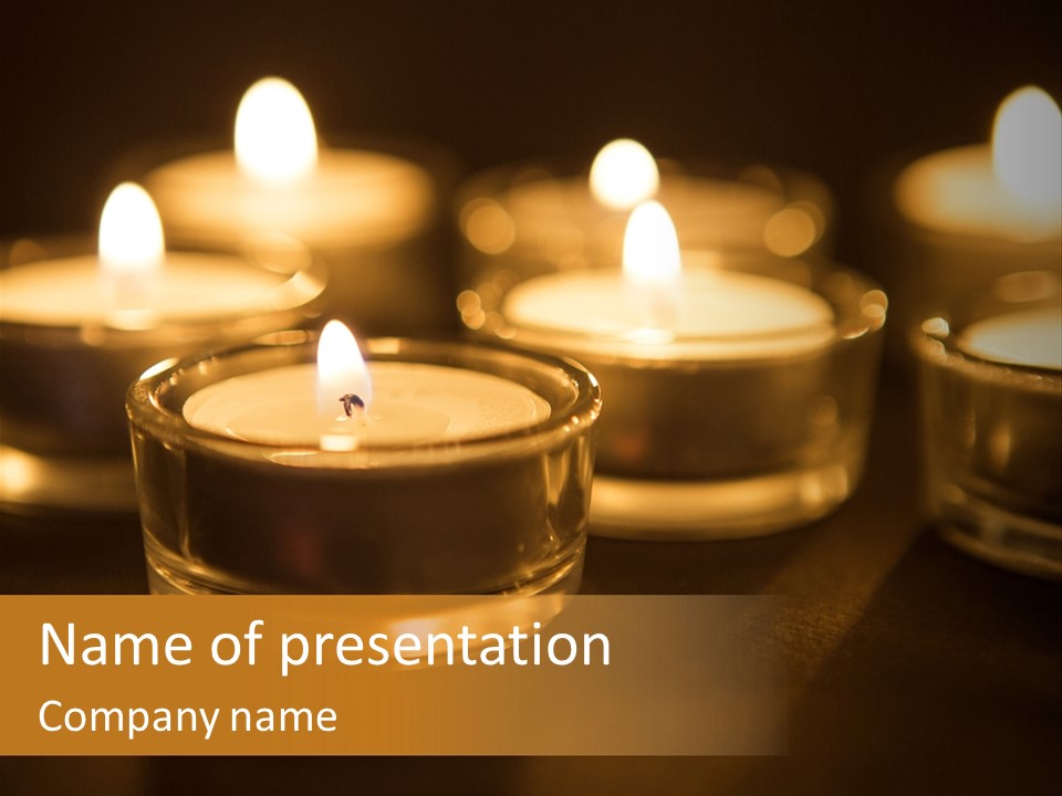 Wax Somber December PowerPoint Template