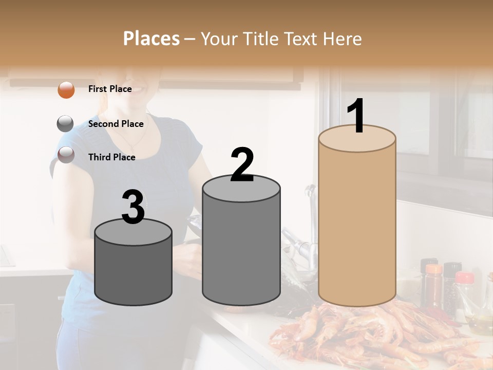 Marine Product Gourmet Shrimp PowerPoint Template