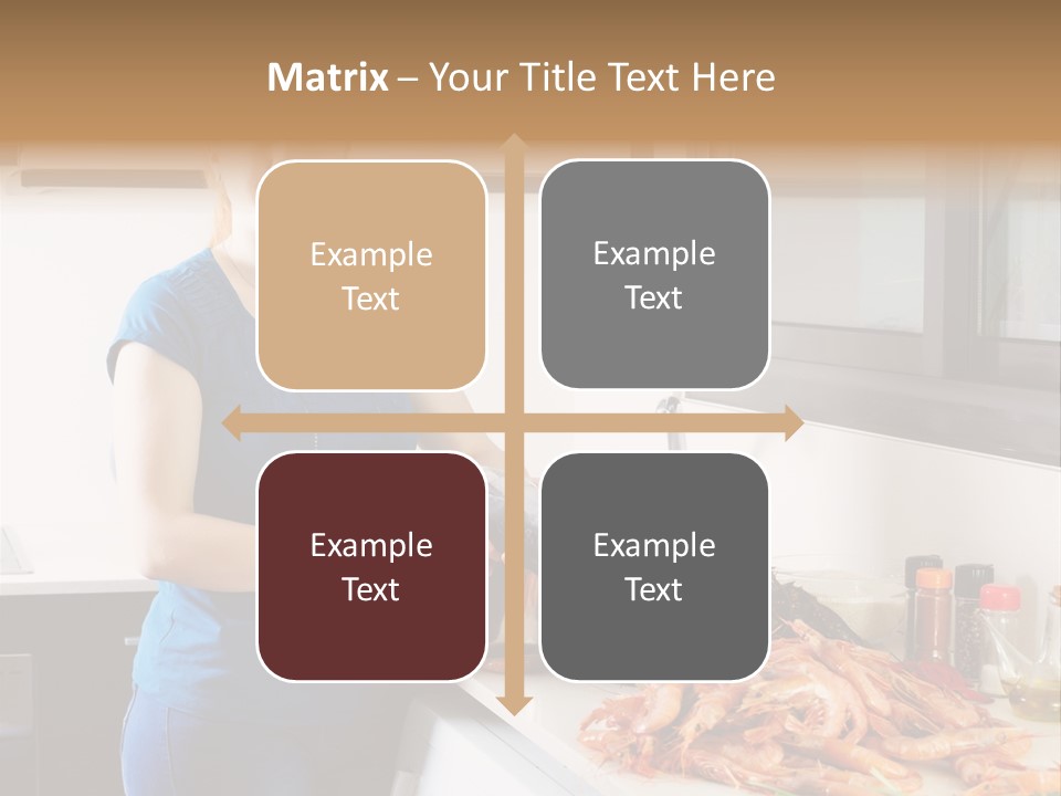 Marine Product Gourmet Shrimp PowerPoint Template