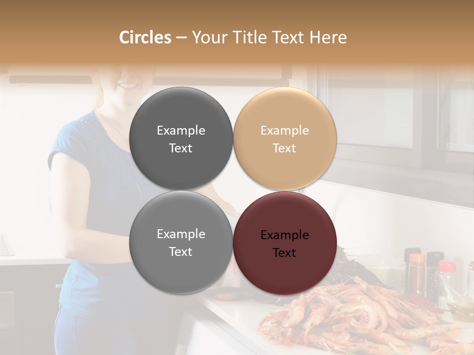 Marine Product Gourmet Shrimp PowerPoint Template