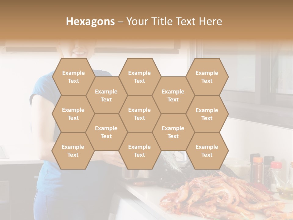 Marine Product Gourmet Shrimp PowerPoint Template