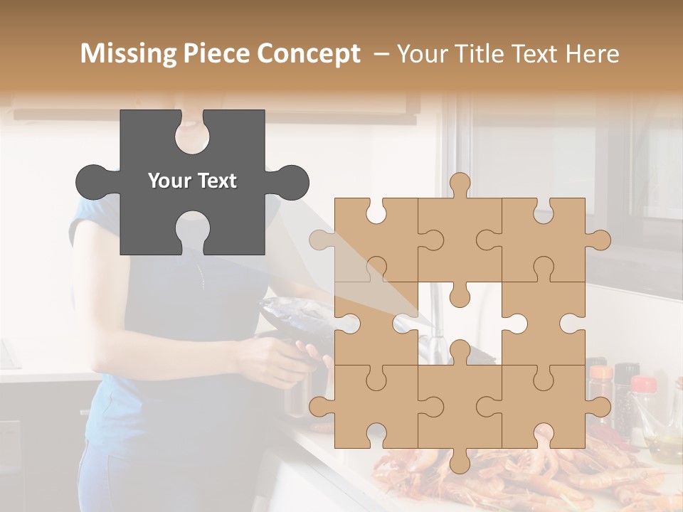 Marine Product Gourmet Shrimp PowerPoint Template