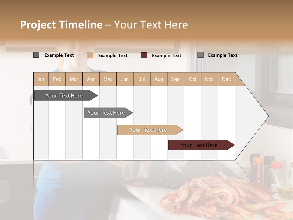 Marine Product Gourmet Shrimp PowerPoint Template