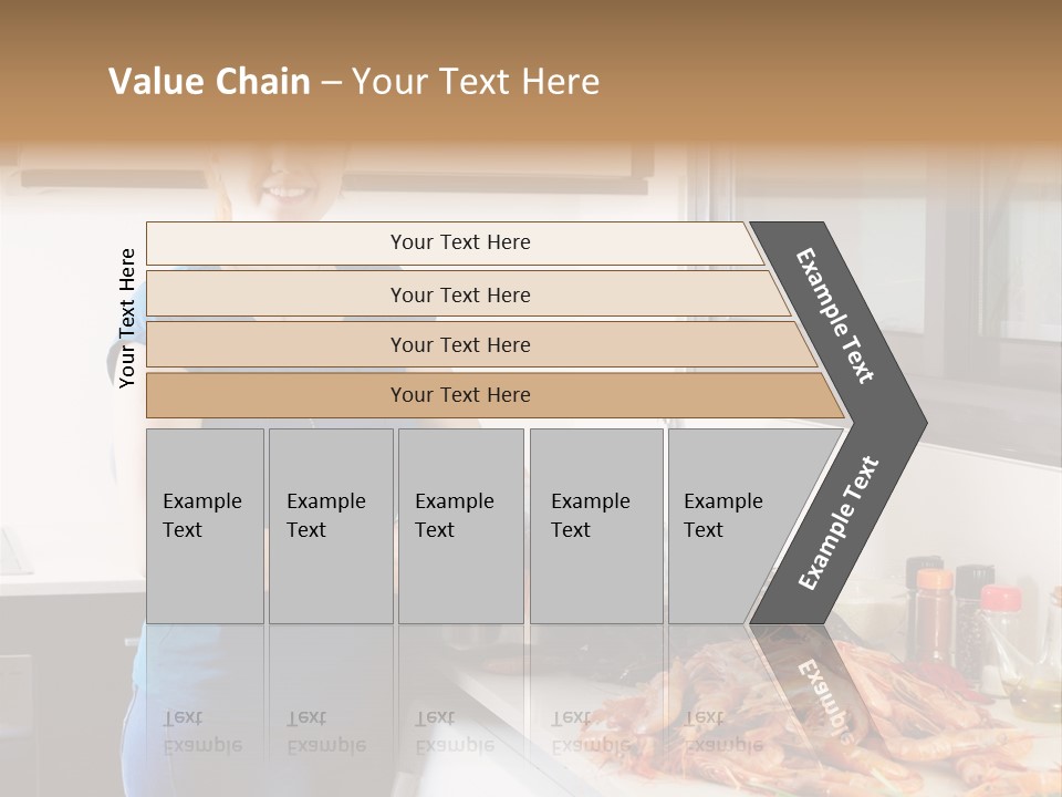 Marine Product Gourmet Shrimp PowerPoint Template