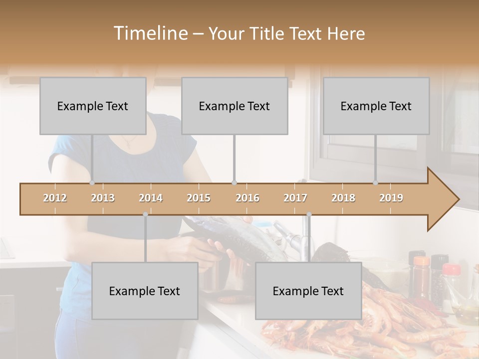Marine Product Gourmet Shrimp PowerPoint Template