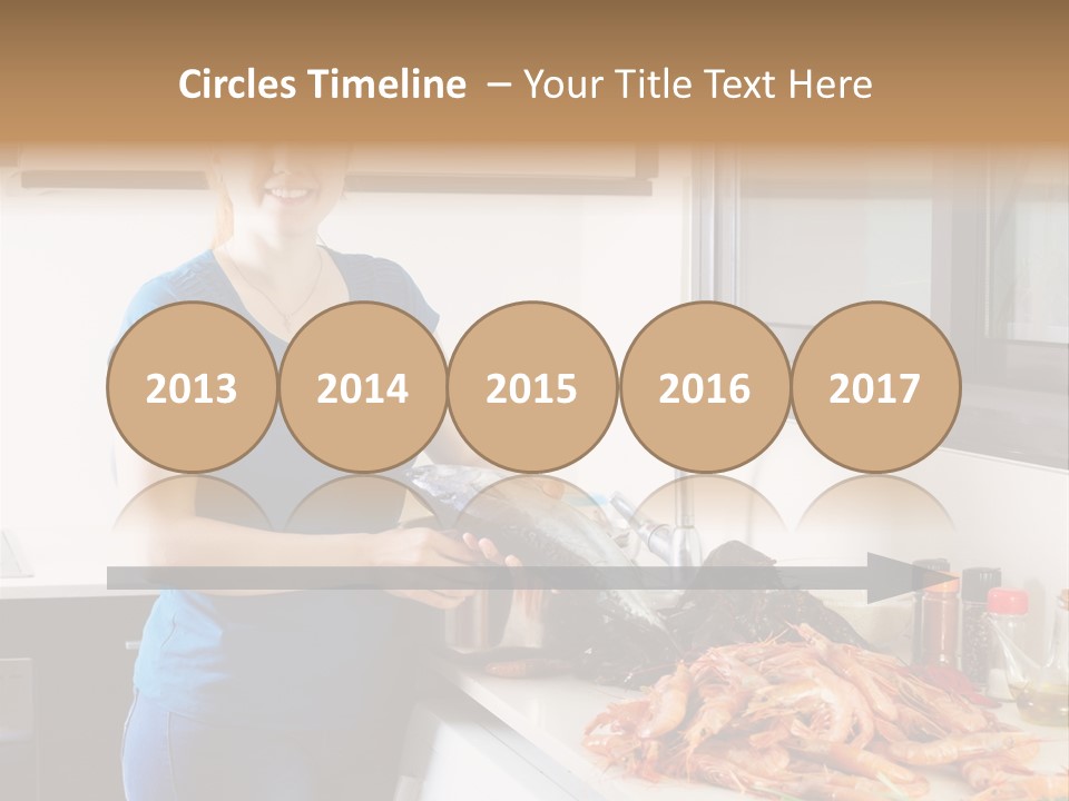 Marine Product Gourmet Shrimp PowerPoint Template