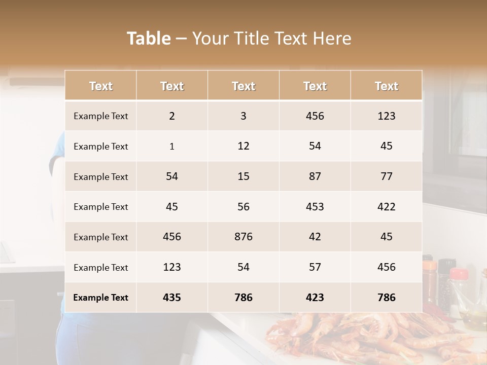 Marine Product Gourmet Shrimp PowerPoint Template