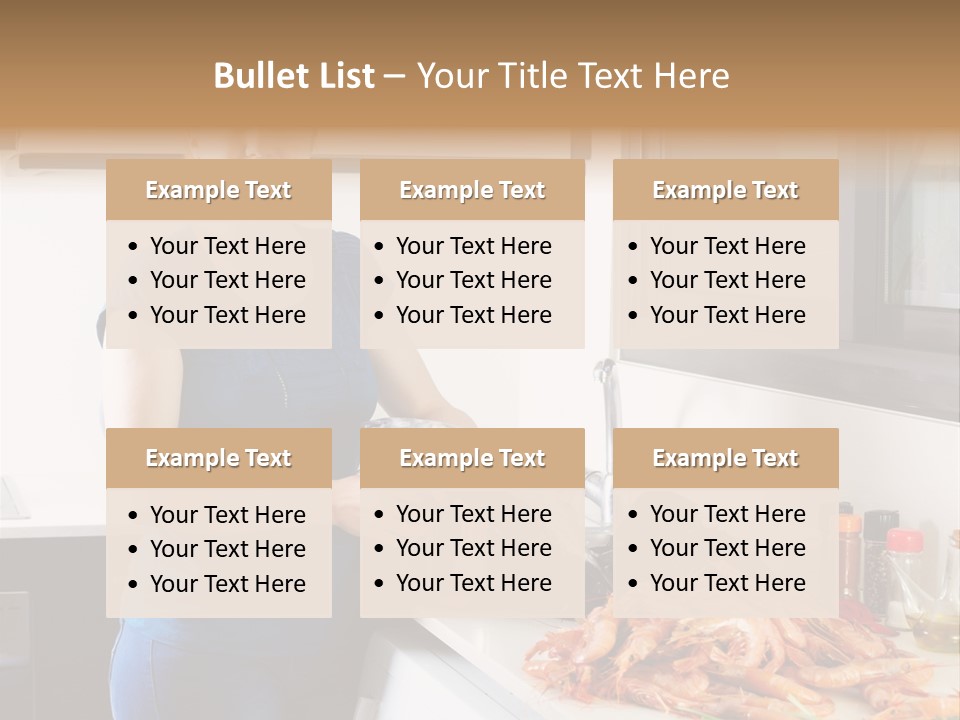 Marine Product Gourmet Shrimp PowerPoint Template