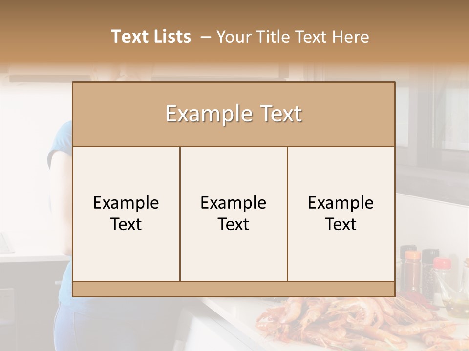 Marine Product Gourmet Shrimp PowerPoint Template