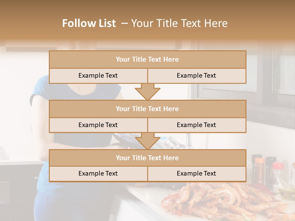 Marine Product Gourmet Shrimp PowerPoint Template