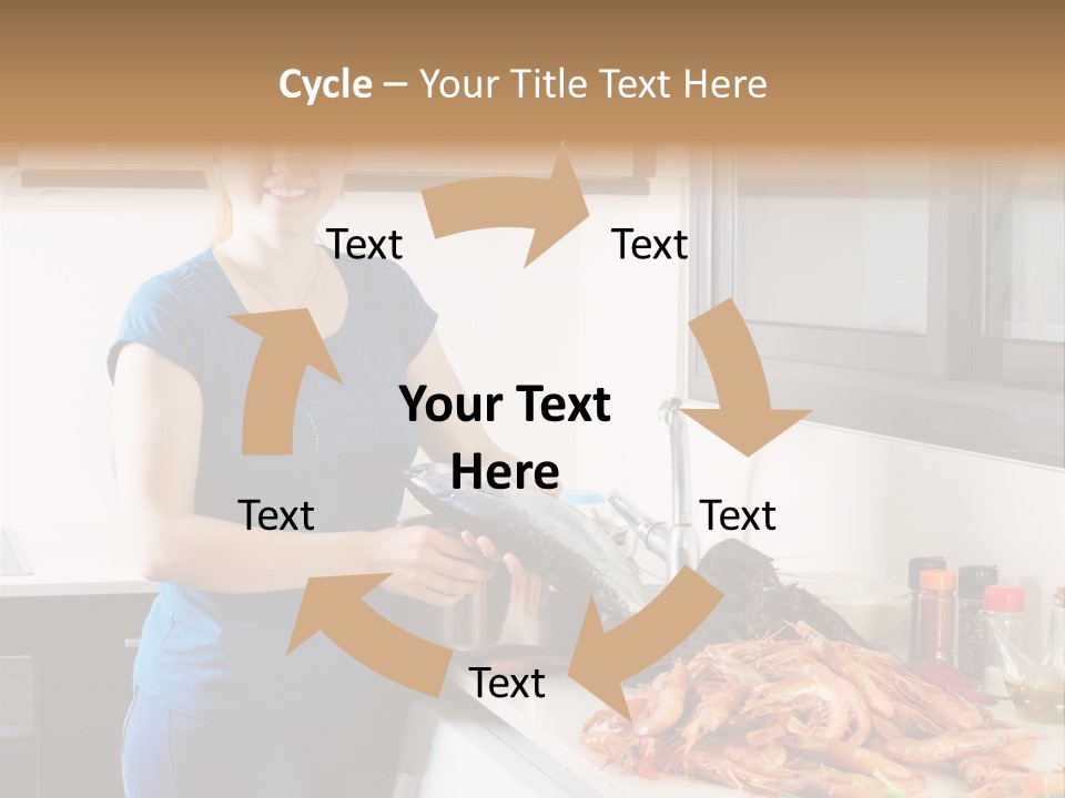 Marine Product Gourmet Shrimp PowerPoint Template