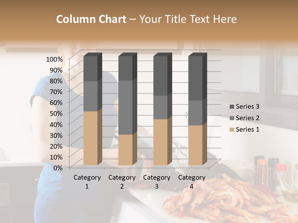 Marine Product Gourmet Shrimp PowerPoint Template