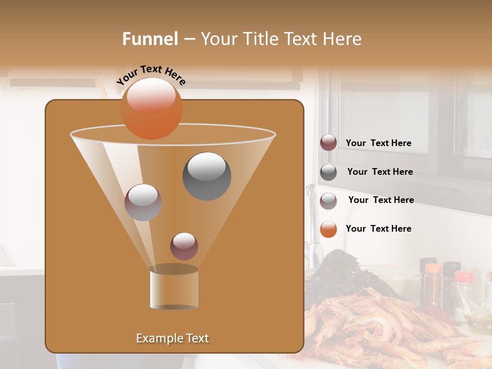 Marine Product Gourmet Shrimp PowerPoint Template
