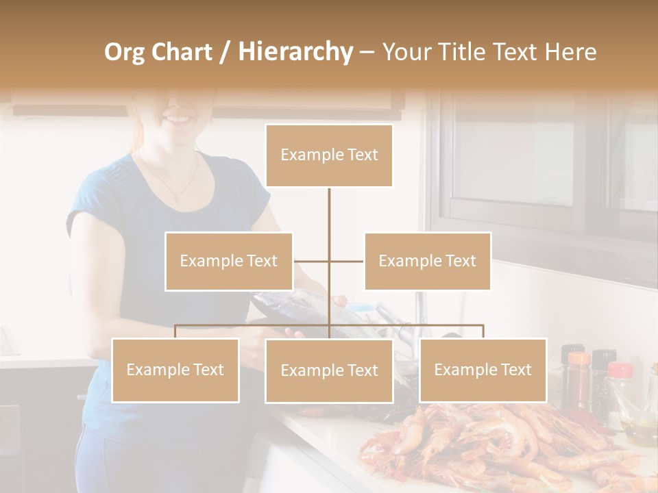 Marine Product Gourmet Shrimp PowerPoint Template