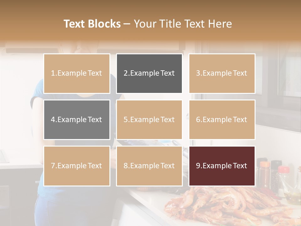 Marine Product Gourmet Shrimp PowerPoint Template