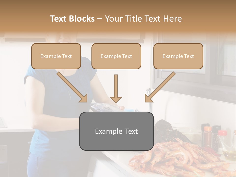 Marine Product Gourmet Shrimp PowerPoint Template