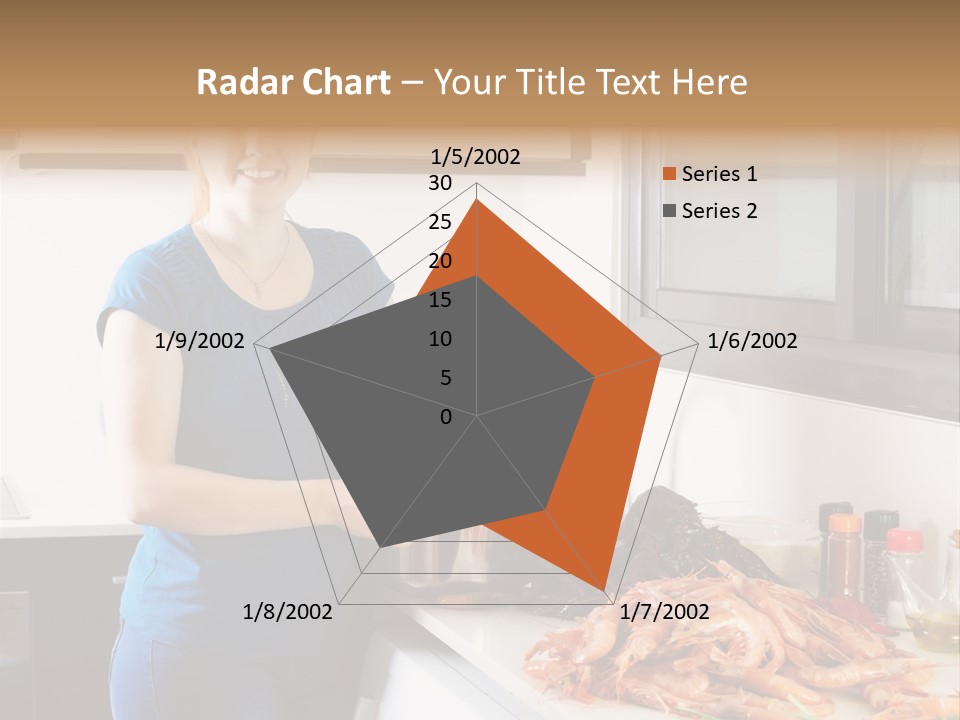 Marine Product Gourmet Shrimp PowerPoint Template