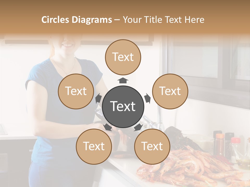 Marine Product Gourmet Shrimp PowerPoint Template