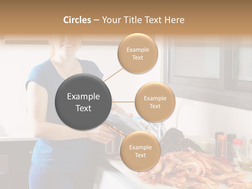 Marine Product Gourmet Shrimp PowerPoint Template