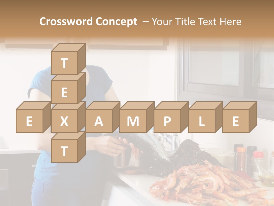 Marine Product Gourmet Shrimp PowerPoint Template