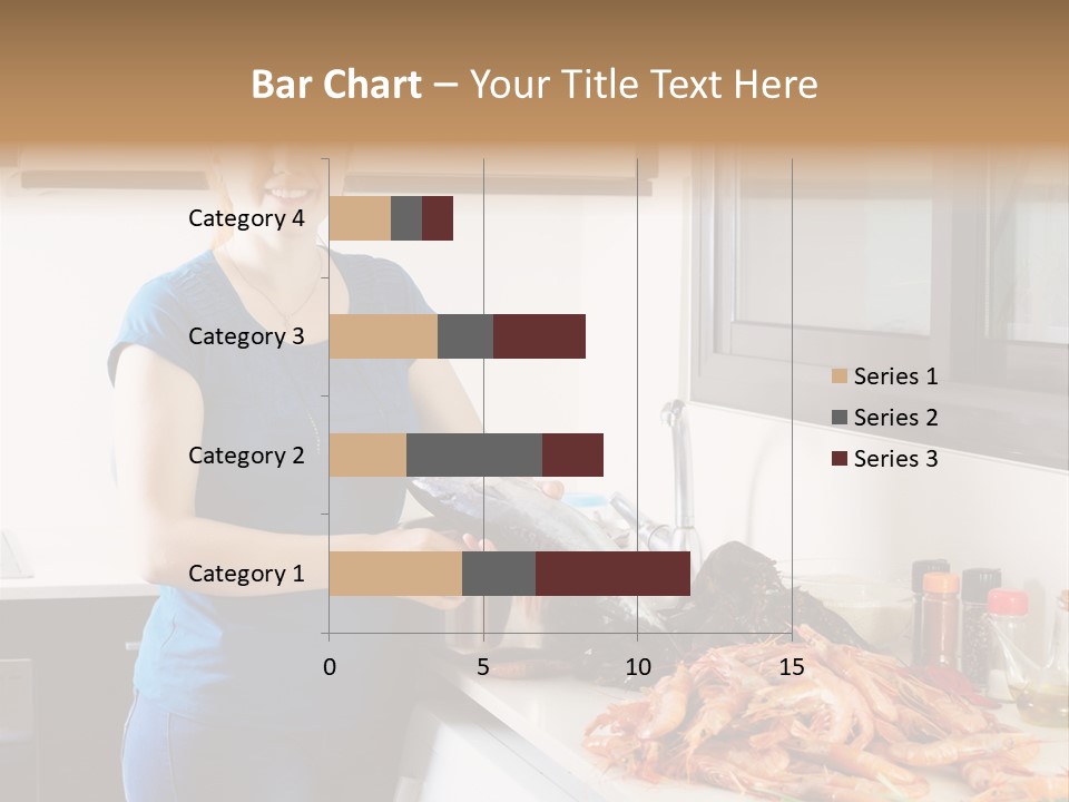 Marine Product Gourmet Shrimp PowerPoint Template