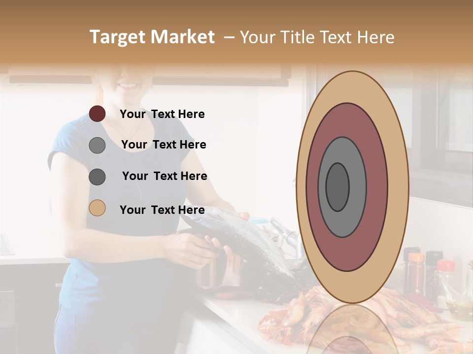 Marine Product Gourmet Shrimp PowerPoint Template