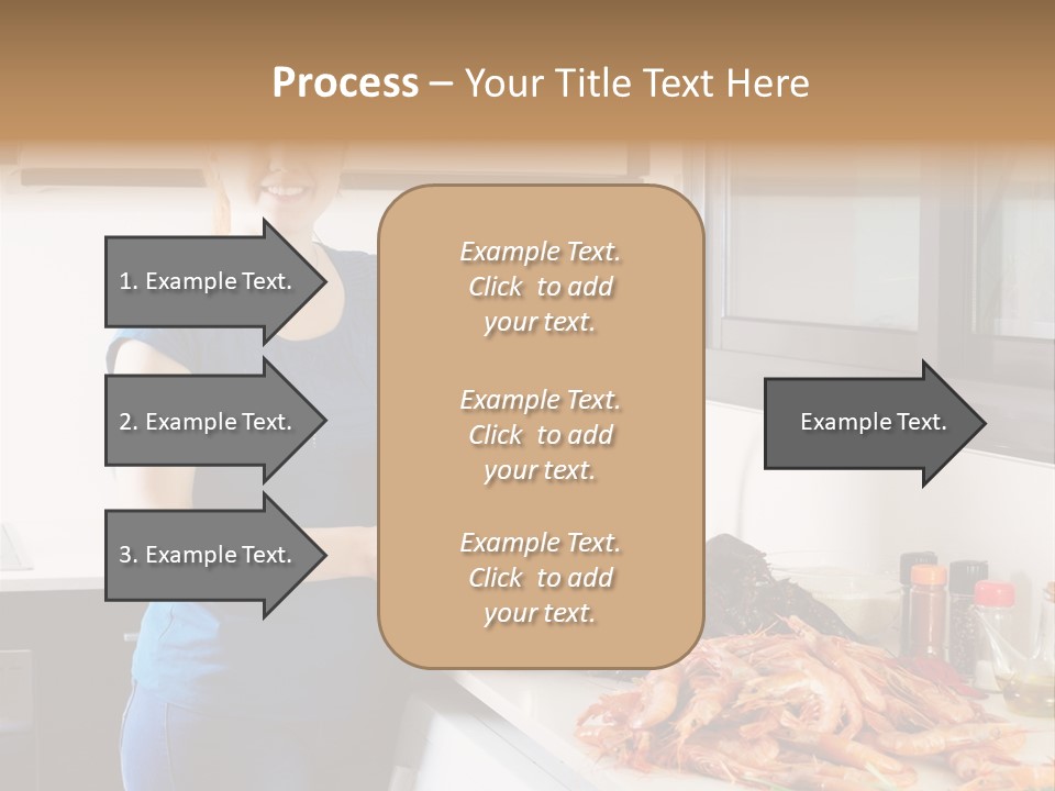 Marine Product Gourmet Shrimp PowerPoint Template