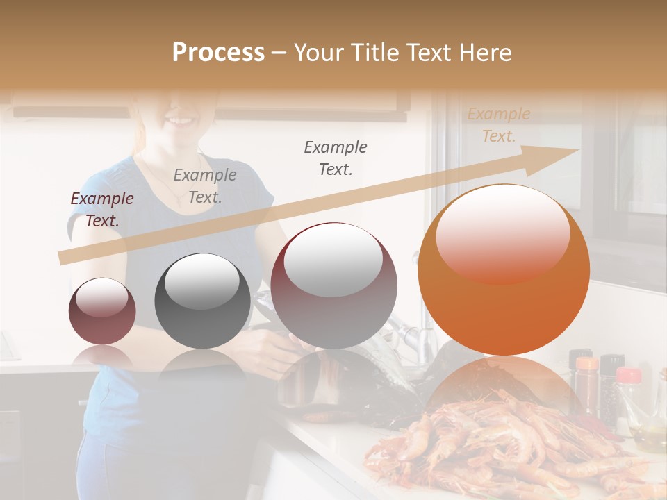 Marine Product Gourmet Shrimp PowerPoint Template