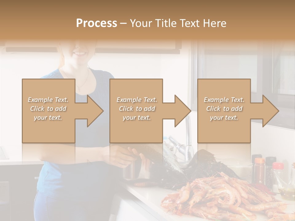 Marine Product Gourmet Shrimp PowerPoint Template