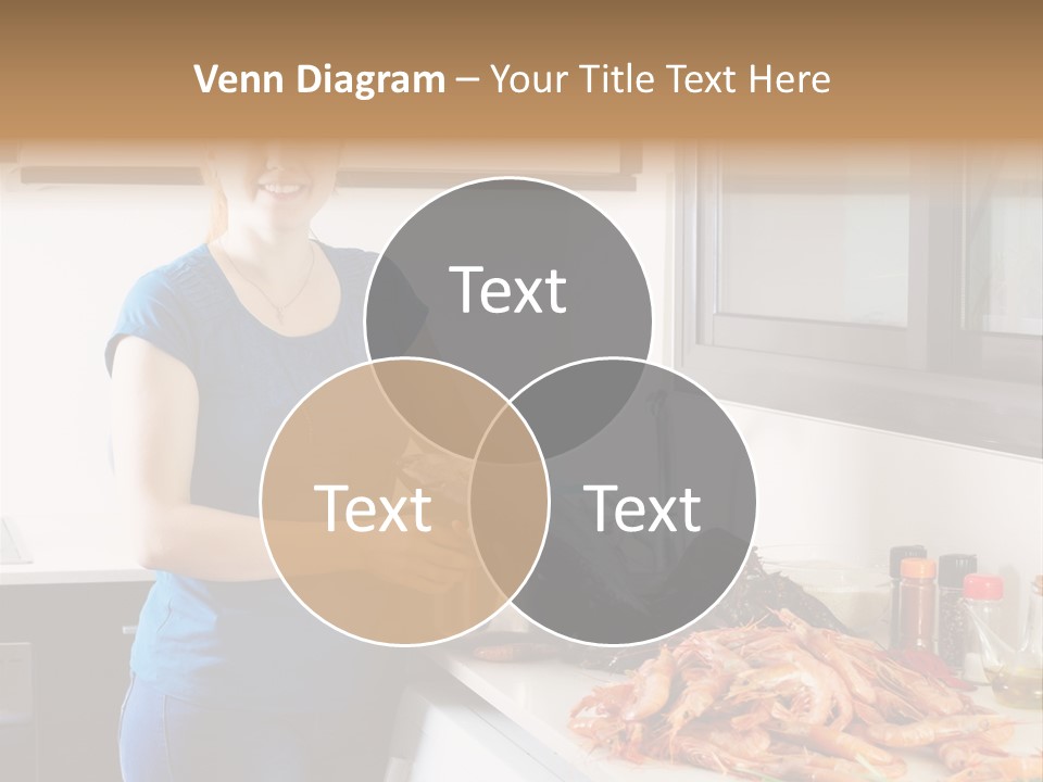 Marine Product Gourmet Shrimp PowerPoint Template