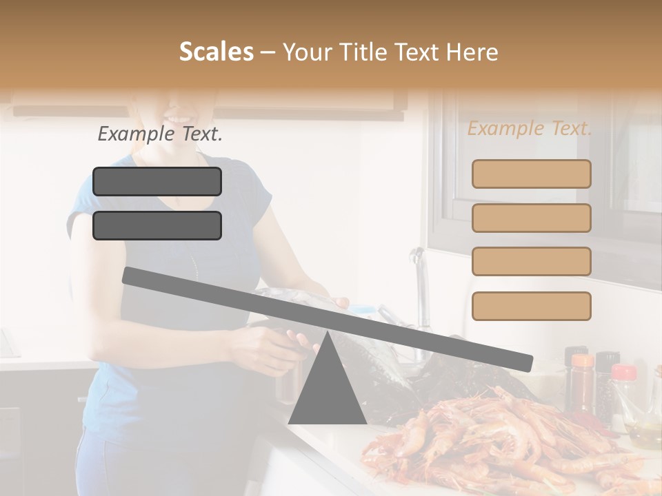 Marine Product Gourmet Shrimp PowerPoint Template