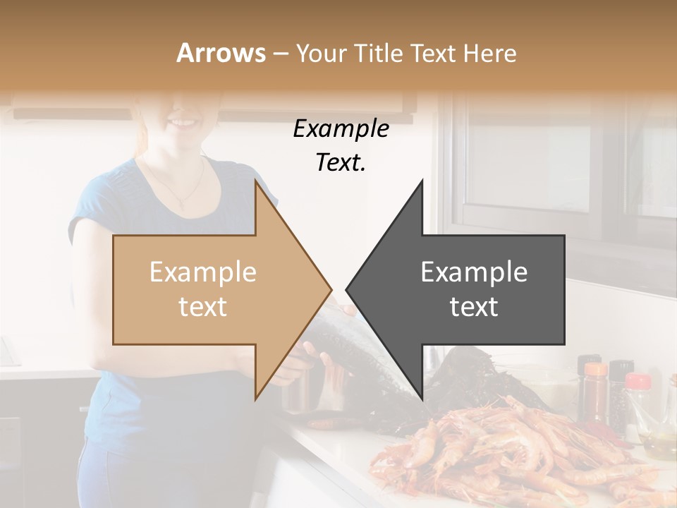 Marine Product Gourmet Shrimp PowerPoint Template