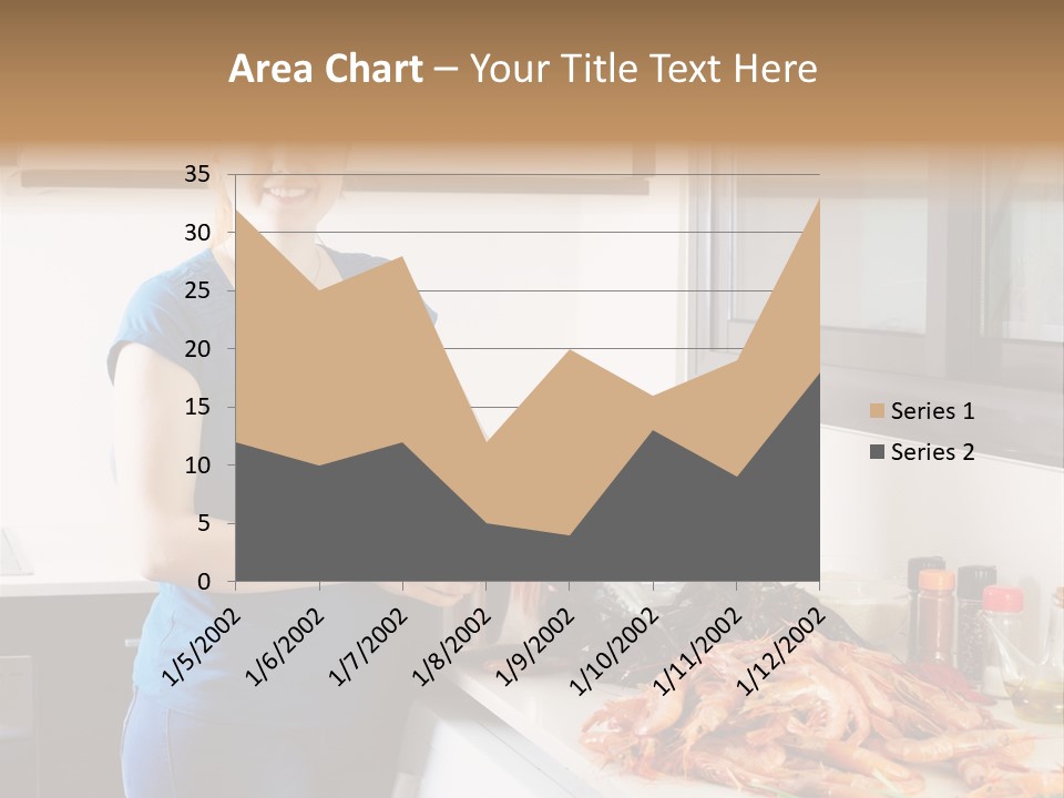 Marine Product Gourmet Shrimp PowerPoint Template