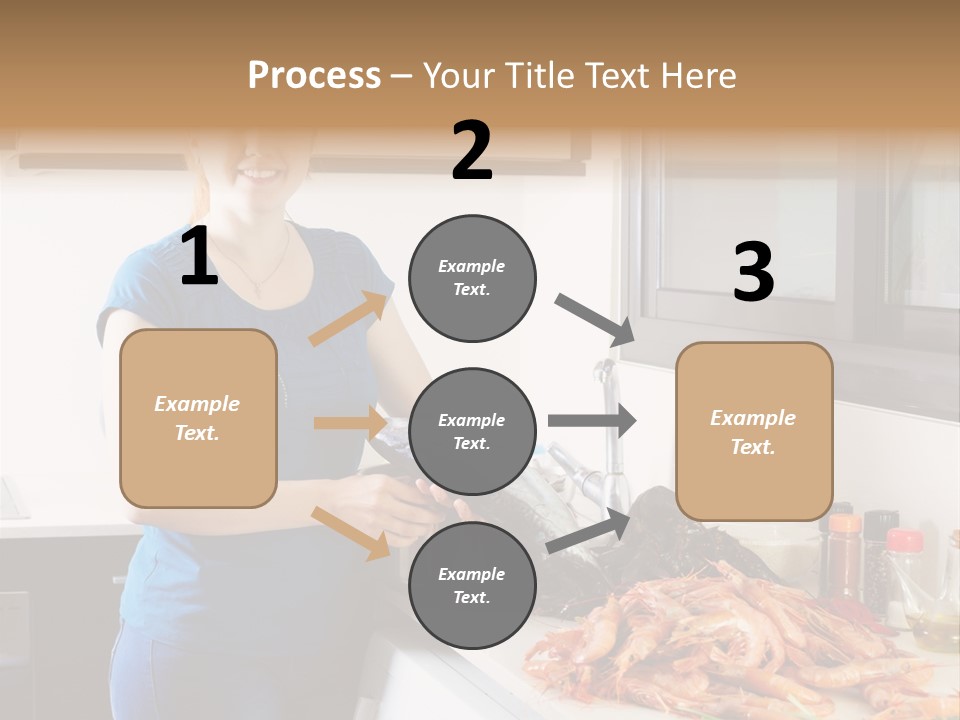 Marine Product Gourmet Shrimp PowerPoint Template