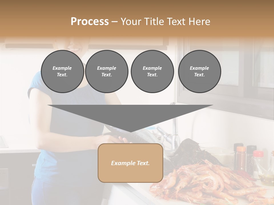 Marine Product Gourmet Shrimp PowerPoint Template