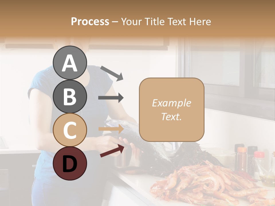 Marine Product Gourmet Shrimp PowerPoint Template