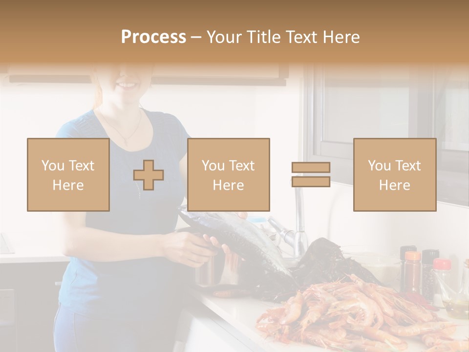 Marine Product Gourmet Shrimp PowerPoint Template