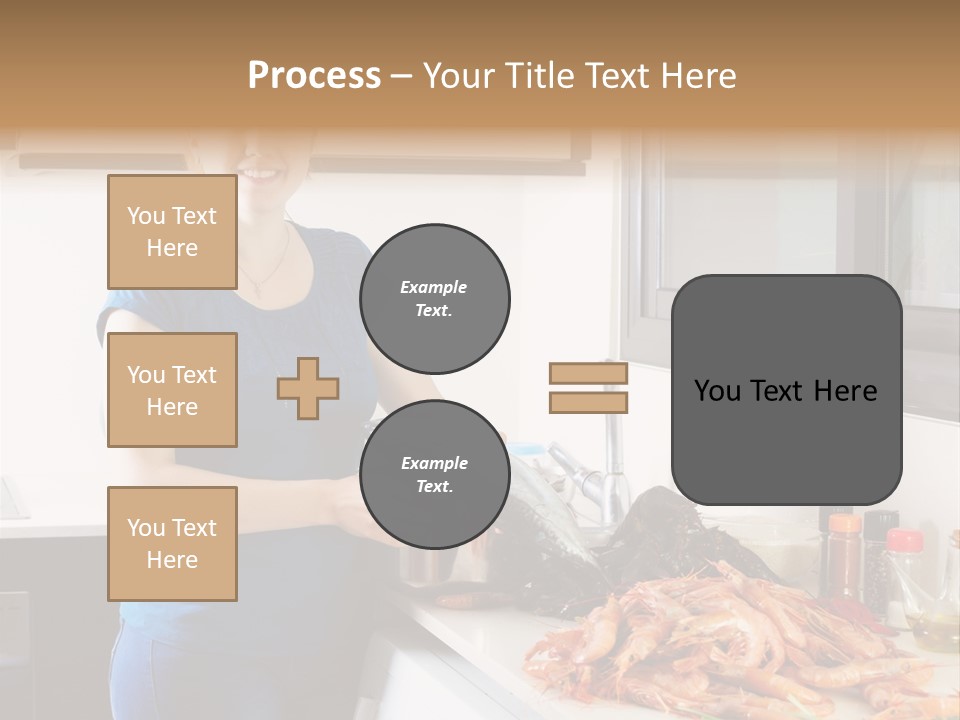 Marine Product Gourmet Shrimp PowerPoint Template