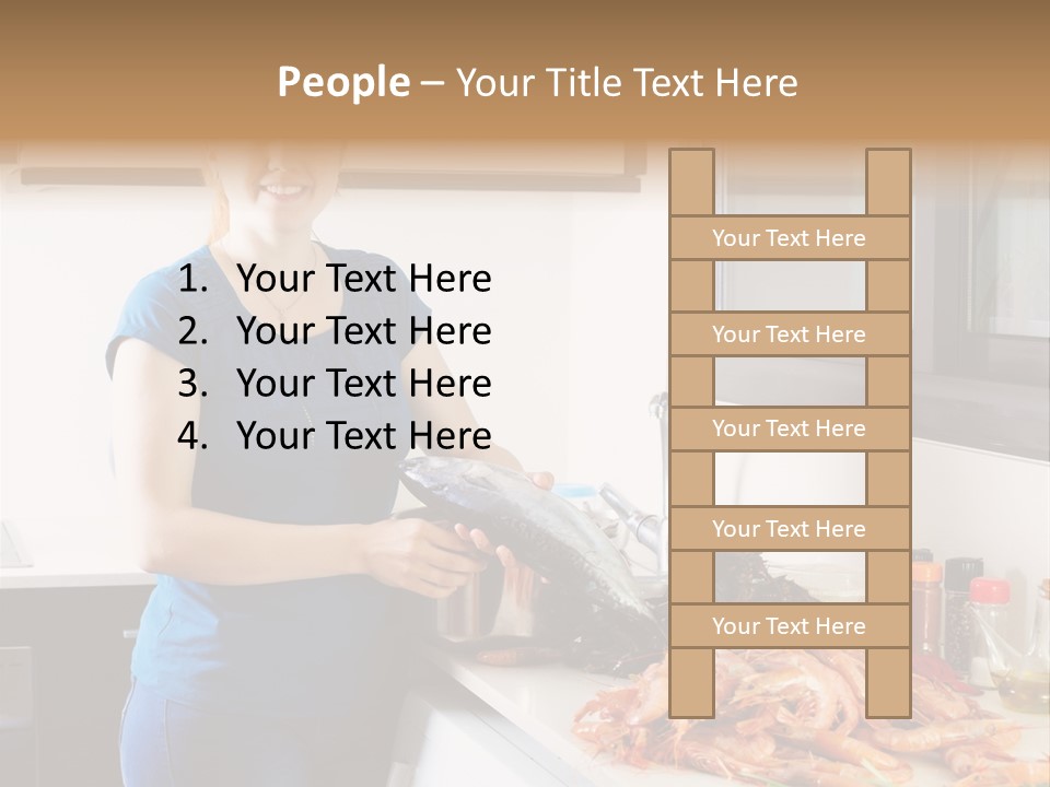 Marine Product Gourmet Shrimp PowerPoint Template